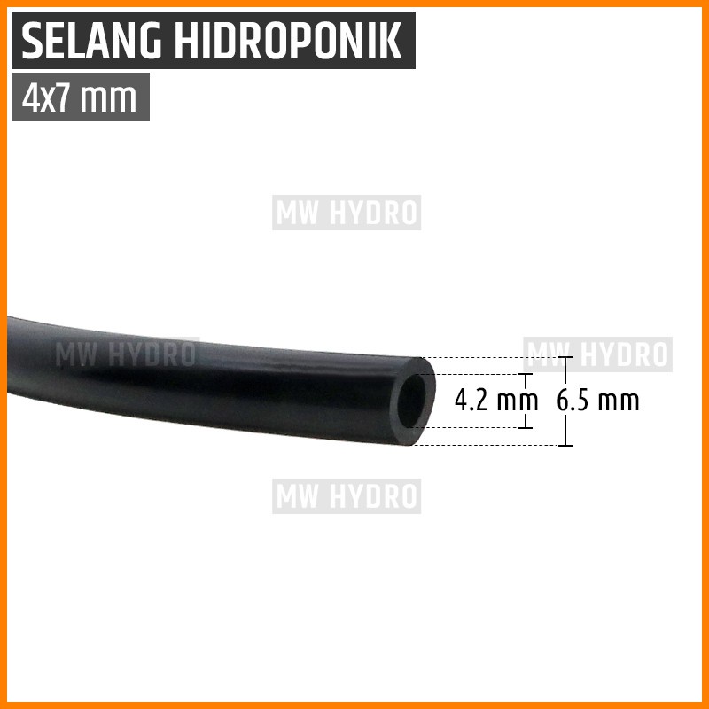 10 meter Selang PE 7 mm - Fertigasi / NFT / Hidroponik / Sprayer / Fogger