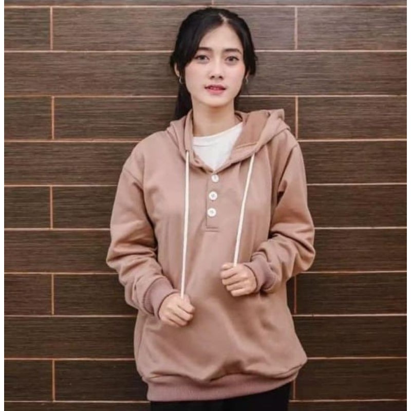 COSMO HOODIE || SWEATER HOODIE PRIA DAN WANITA || SWEATER BASIC NATURAL #CSM