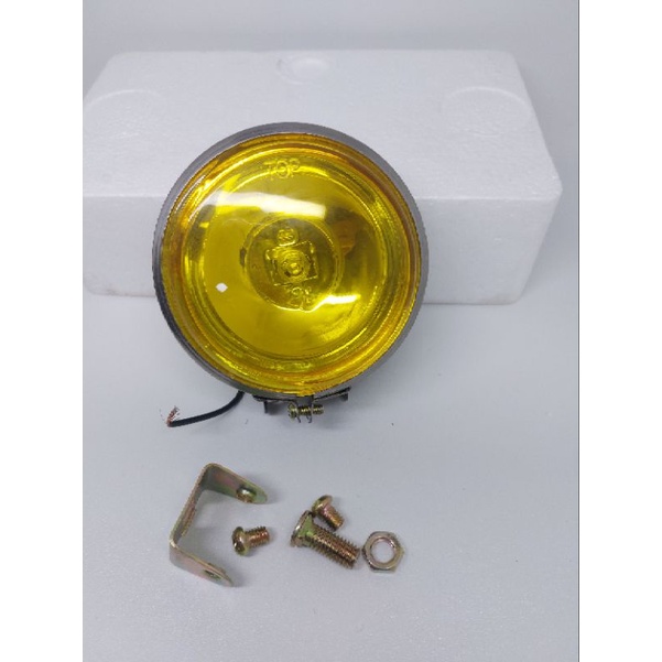 lampu tembak kabut Bulat / Lampu sorot bulat / Foglamp Bulat universal motor mobil H3 Dc 12V 55watt