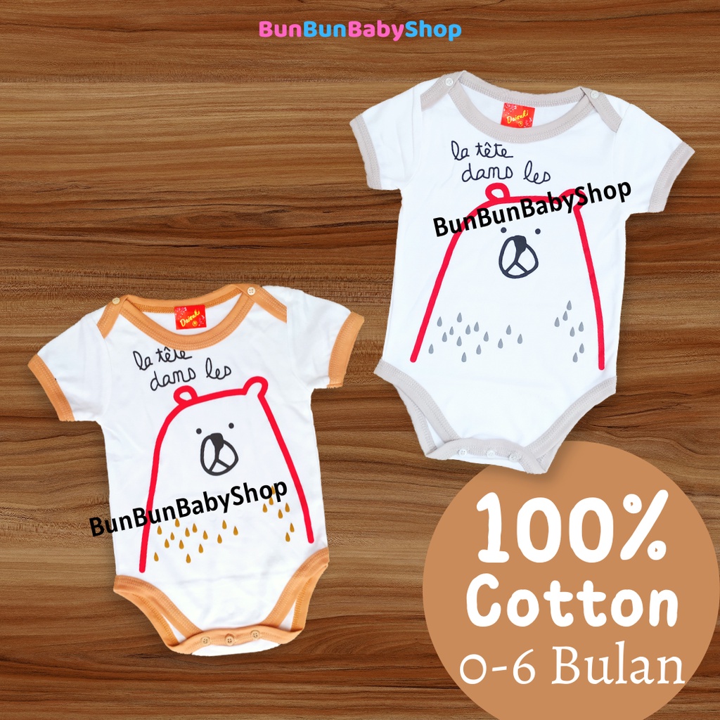 Jumper Bayi 0-6 Bulan Romper Jumpsuit Unisex Perlengkapan Baru Lahir Peralatan Baby New Born Pakaian Kodok Lucu Murah Bunbunbabyshop