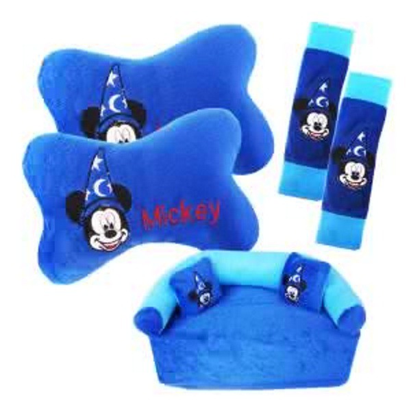 Bantal Mobil 3 in 1 Exclusive Mickey Biru