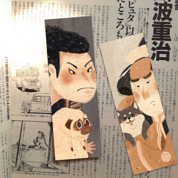 

Limited Set Isi 4 Bookmark Ukiyo E Japanese Classic Painting Kabuki Vintage Murah