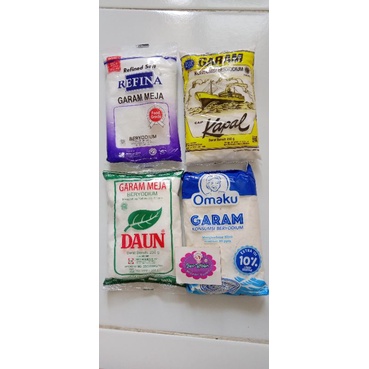 Garam Beryodium Cap Kapal Omaku Daun 250gr