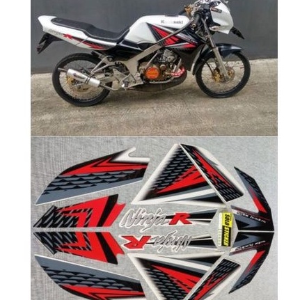 STIKER STRIPING NINJA R 2013 PUTIH