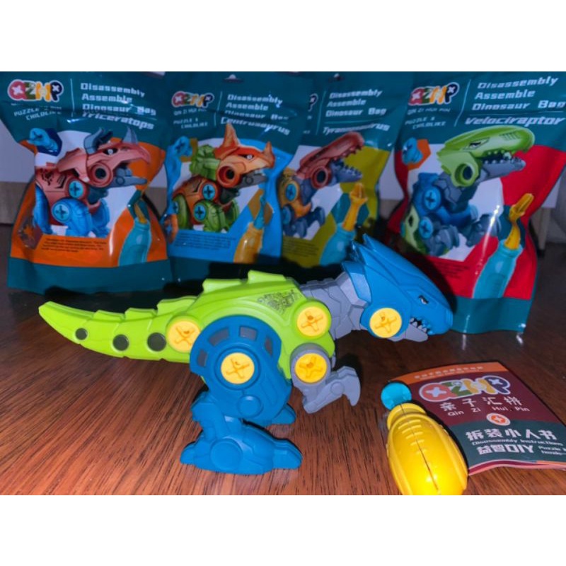 DIY DINO MAINAN BONGKAR PASANG DINO