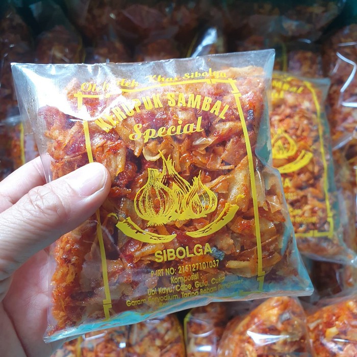 

Keripik Sambal Teri khas Sibolga Berat 100gr