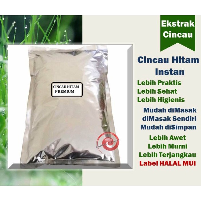 

Cincau Hitam, Grass Jelly, Black Jelly kemasan 5000 gr/5 kg Alumunium