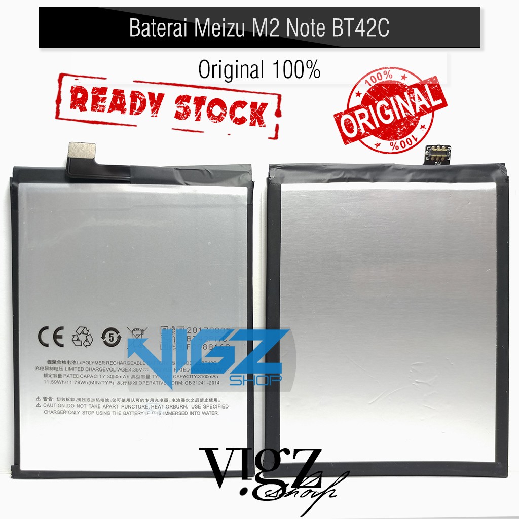 Baterai Meizu M2 Note BT42C Original 100%
