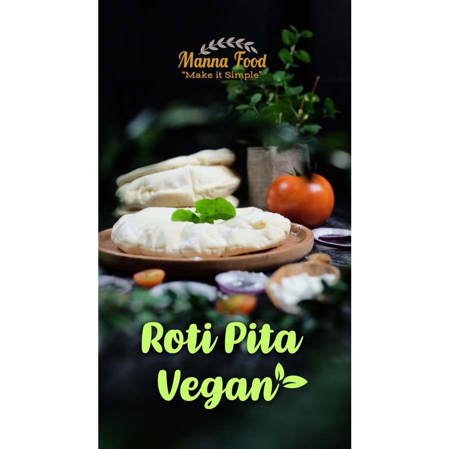 

Roti Pita Vegan 1 pack isi 10 Pcs
