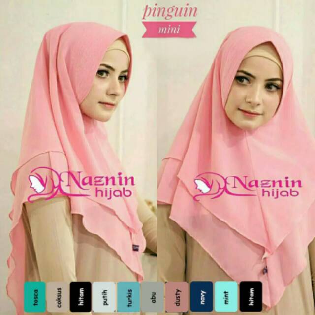 Jilbab Instant Pinguin Mini Naznin Jilbab Syari Bergo Jilbab Instant Pinguin Mini Naznin Jilbab Syari Bergo