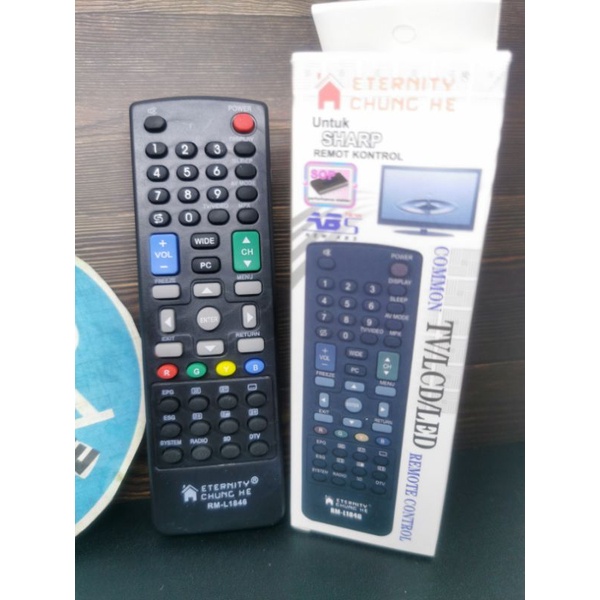 Remote Remot TV Sharp Aquos 3D LCD LED multi fungsi