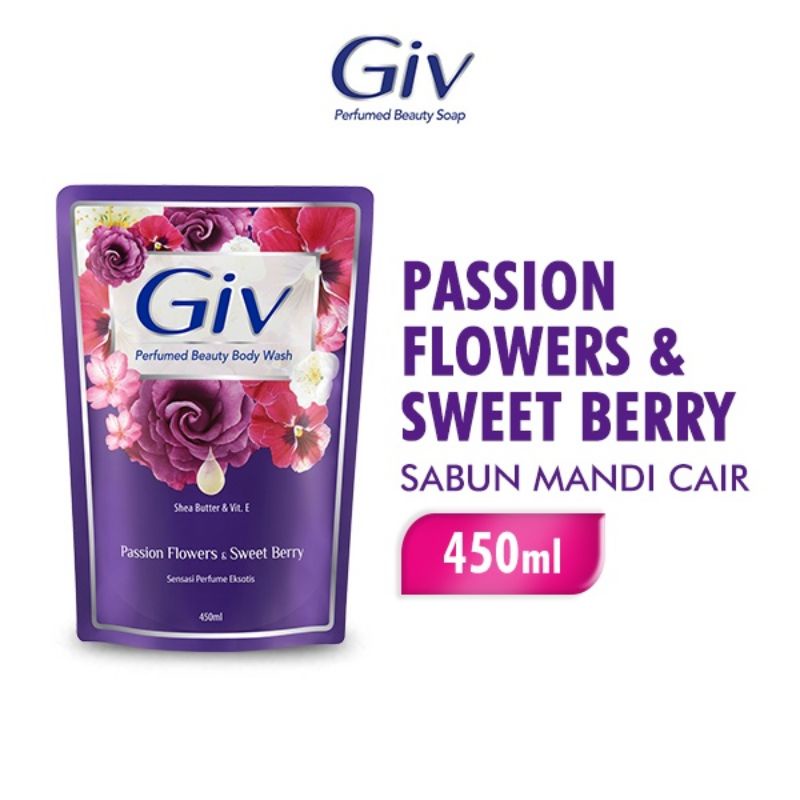 Giv sabun cair passion flower&amp;sweet berry 450ml