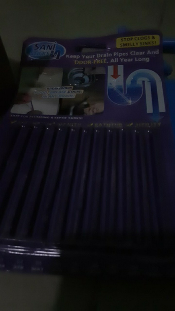 Sani Stick Untuk Wc 1 Pack 12 Pcs/stik Pembersih Pipa Pembuangan/stick Drain Cleaner