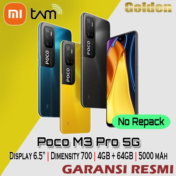 Xiaomi Poco M3 Pro 5G 4/64 Ram 4GB Internal 64GB Garansi Resmi Original