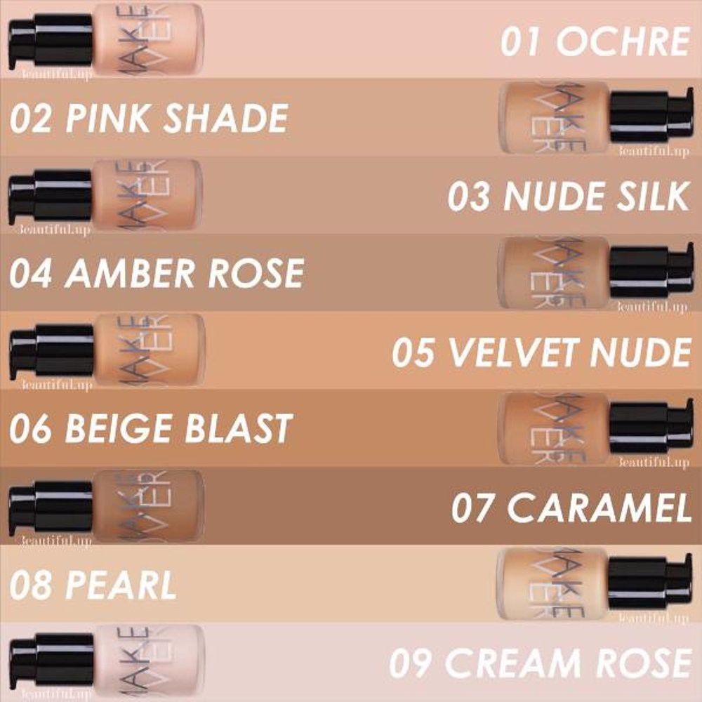 MAKE OVER Ultra Cover Liquid Matte Foundation