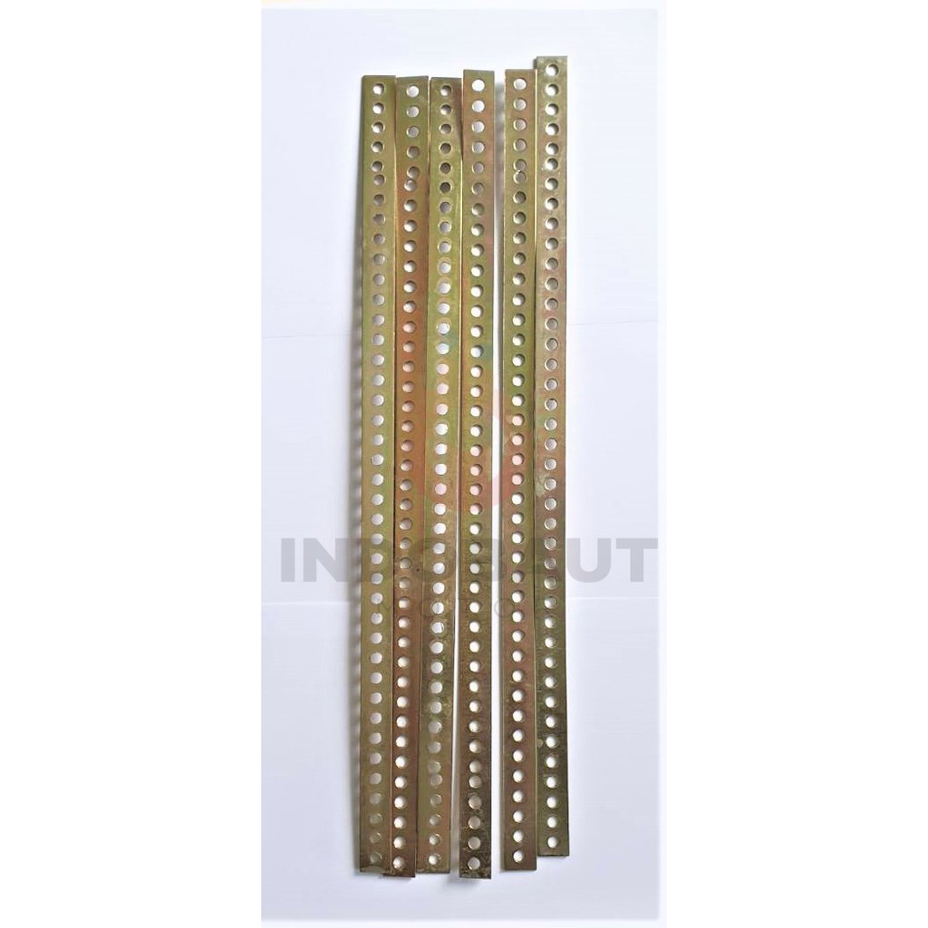 Plat Bolong / Plat Bracket / Braket Besi Kuning 50 cm