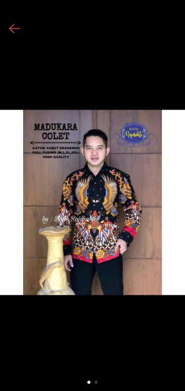 Madukara Colet Batik Pria Kekinian Primisima Full Furing Sragenan Solo Eksklusif Modern