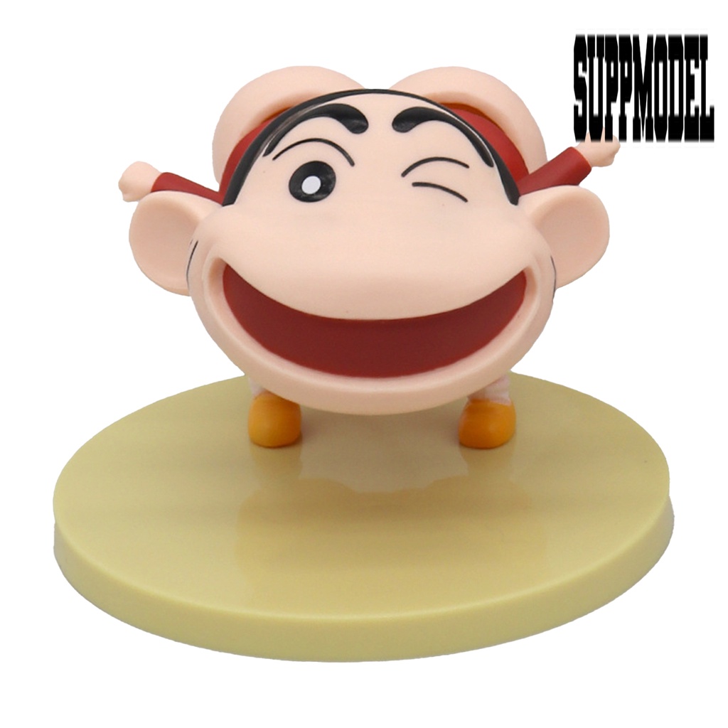 Suppmodelx &lt; Boneka Pajangan Action Figure Crayon Shin-chan Bahan PVC Untuk Dekorasi Interior Mobil