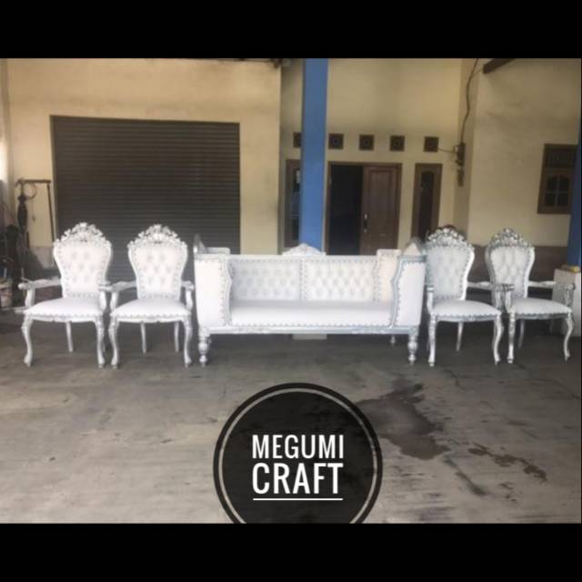 Kursi pengantin sofa pelaminan mebel Jepara minimalis