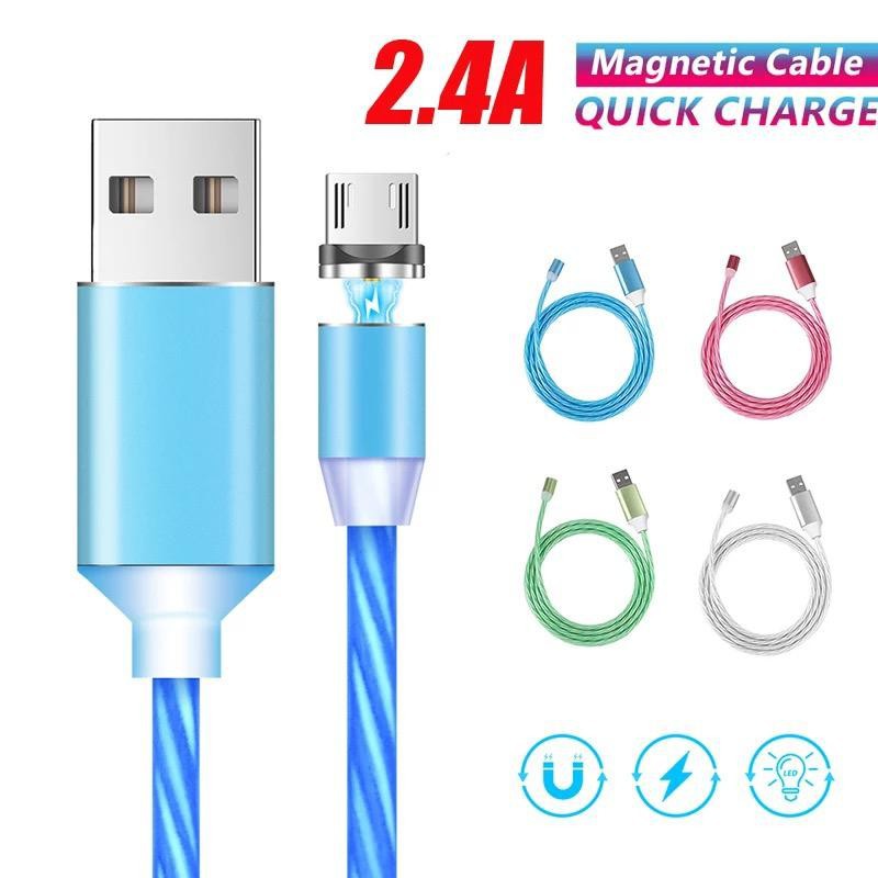 [RO ACC] K11 NANVAN FLOWING LIGHT 3 IN 1 KABEL CHARGER 2A ALL TIPE HP