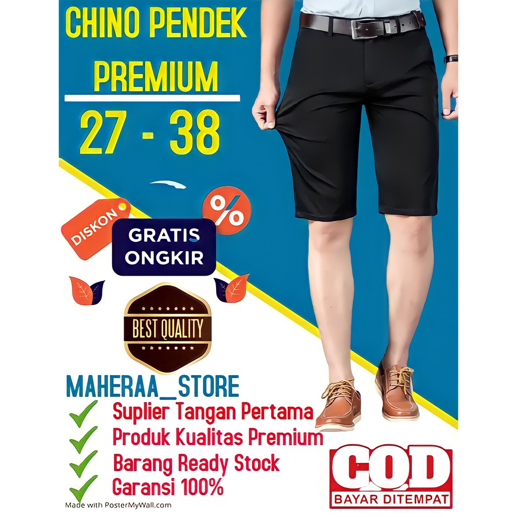 Celana Pendek Pria Chino Cowok Distro Dewasa Premium