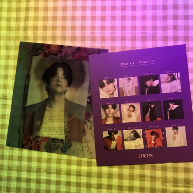 [BOOKED] Lenticular Calender Dicon 2021 Taehyung V BTS