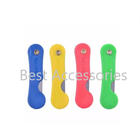 R0550 Pemotong Cutter Lipat Mini Serbaguna Kecil Dompet Warna Warni