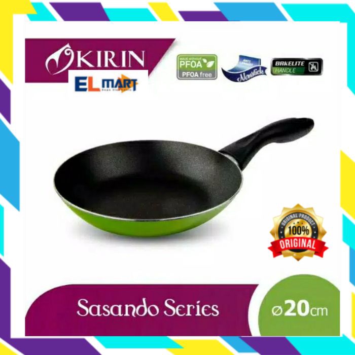 KIRIN Frypan teflon Sasando 20cm wajan anti lengket 20 cm fry pan Frypan teflon kirin 20cm