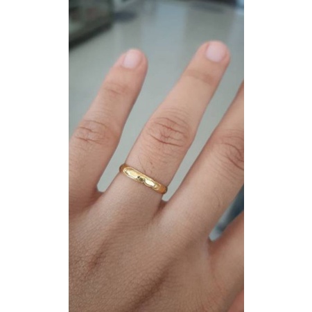 Cincin ring ukir emas asli kadar 97% emas 24k
