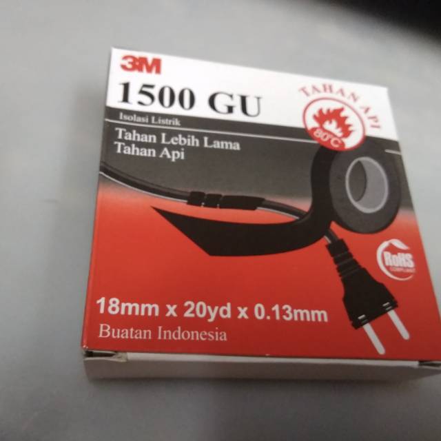 

Isolasi listrik warna hitam 3M 1500GU