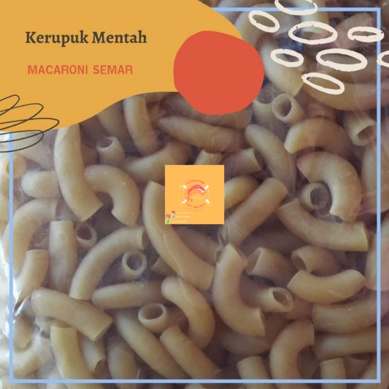 

[ 500gram ] KERUPUK MACARONI SEMAR / MAKARONI MENTAH KRUPUK MACARONI