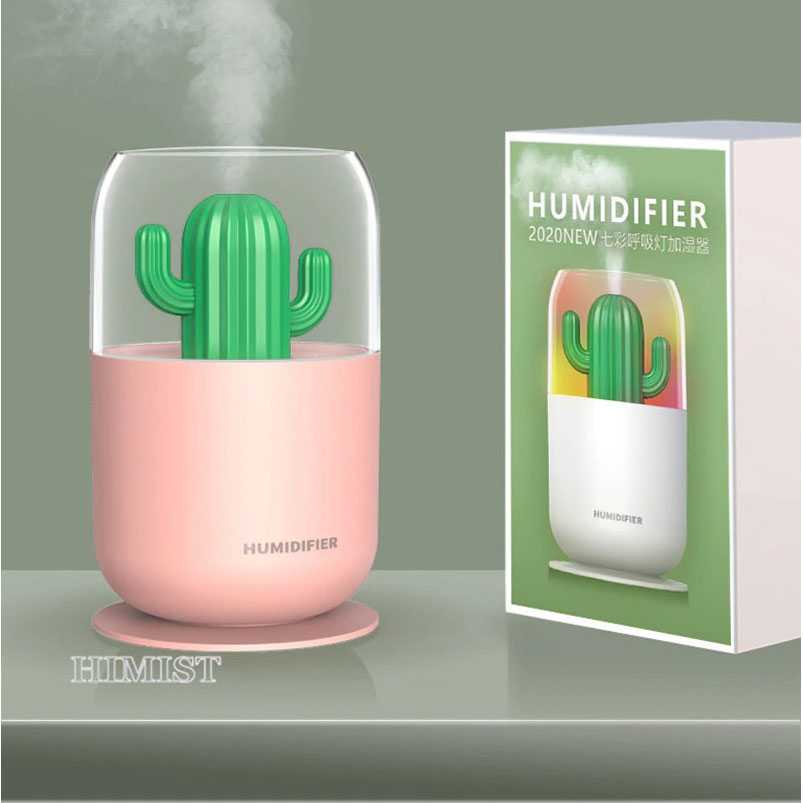 (100% BARANG ORI) HIMIST Air Humidifier Pelembab Udara Aromatherapy Kaktus 300ML - Y07