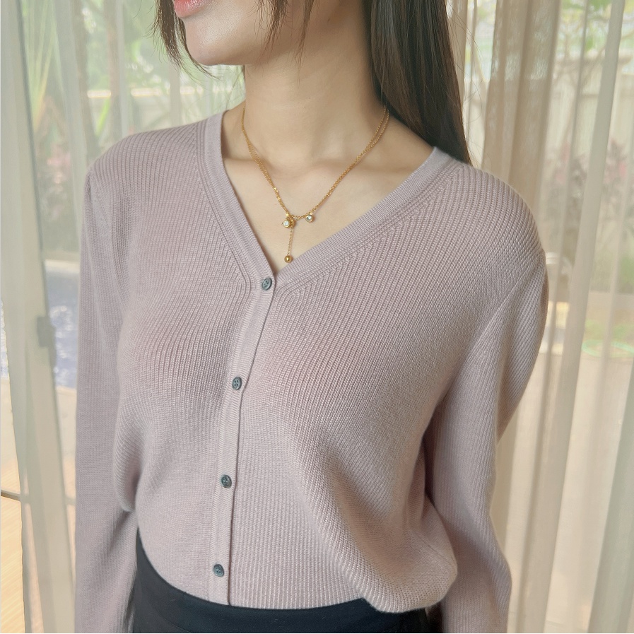 【Elegant】Summer Korean Lembut Knit Cardigan 7418