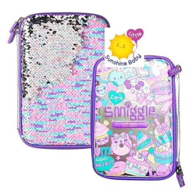 

Smiggle Pencil Case Flashy Sequin Reversible - Tempat Pensil Smiggle Ori - Readystock