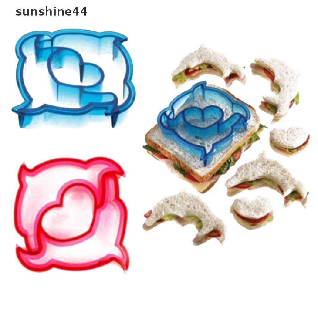 Sunshine Cetakan Roti Panggang / Sandwich / Cookie DIY Bentuk Lucu Kreatif Bahan Plastik