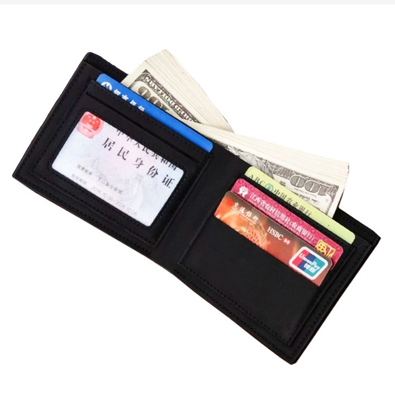 SHOPEE 9.9 SUPER SALE!! Dompet Pria Lipat Dua Dompet Kulit Pria Dompet Pendek Bifold 3/4 P-90 Men Wallet Casual Dompet Uang Dompet Exclusive + Bonus Box