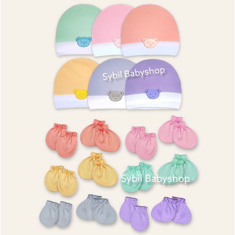 Sarung Tangan Kaki / Topi Bayi Newborn Boboko 0-3 Bulan SNI / STK Baby New Born