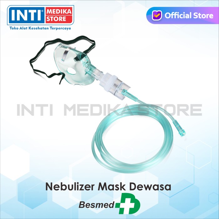 Besmed - Nebulizer Mask Dewasa / Masker Nebulizer Dewasa / Nebu Mask #98