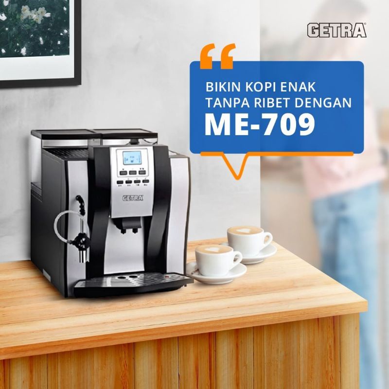 GETRA mesin cofee ME 709 /0SATMESIN me 709 Mesin Pembuat Kopi Otomatis / Coffee Machine Getra