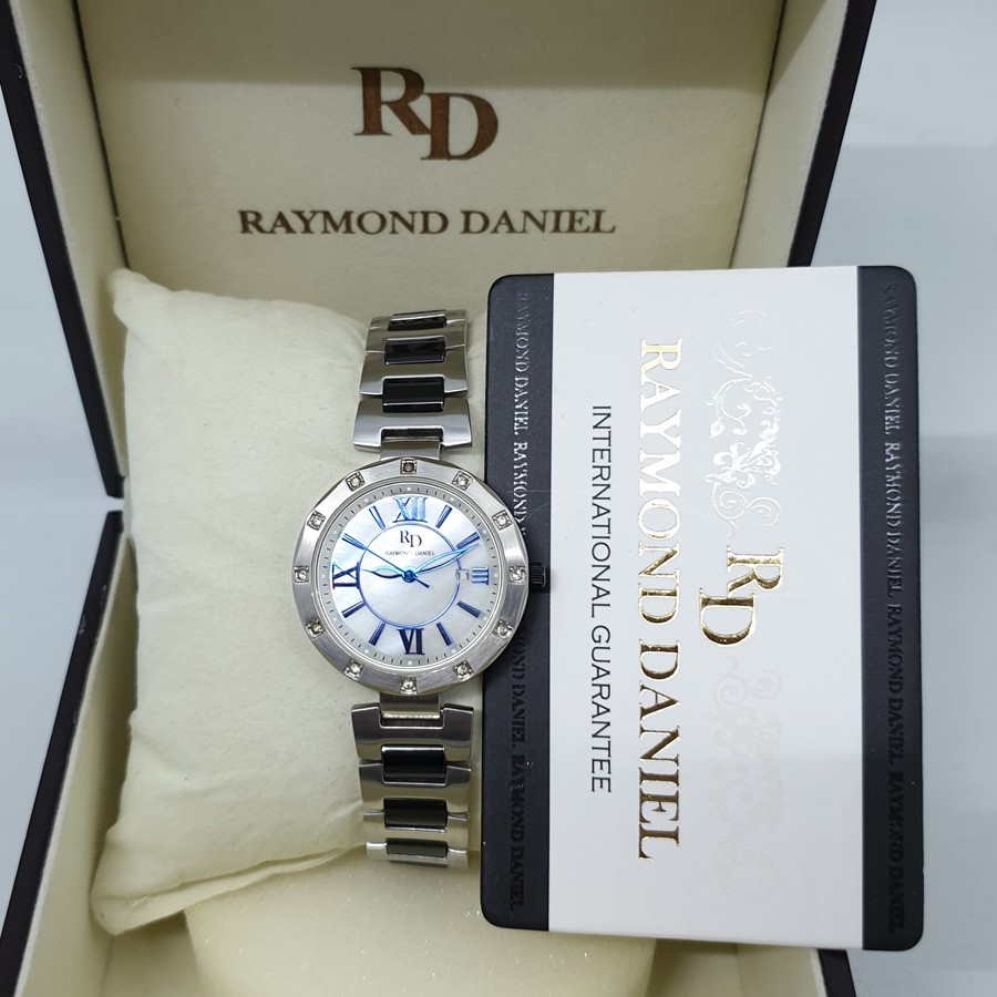 Raymond Daniel RD206 Silver Blue, Jam Tangan Wanita, Original