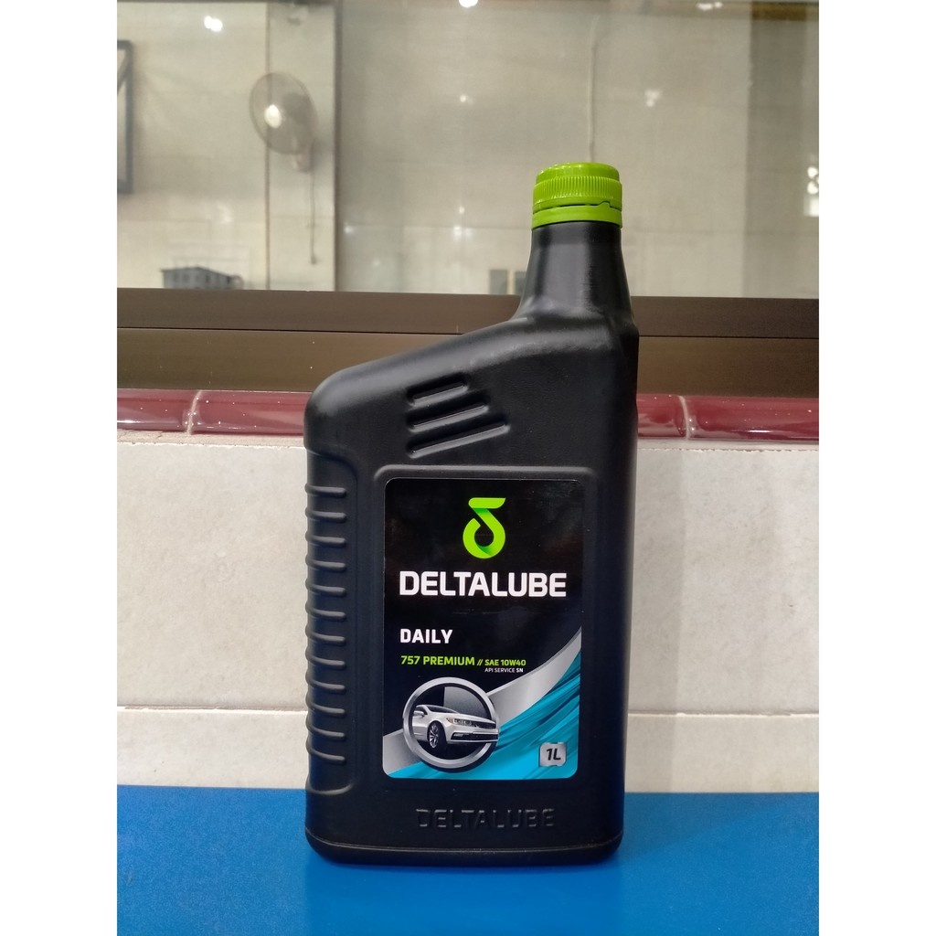 OLI MESIN MOBIL BENSIN DAILY 757 PREMIUM SAE 10W-40 1 LITER DELTALUBE
