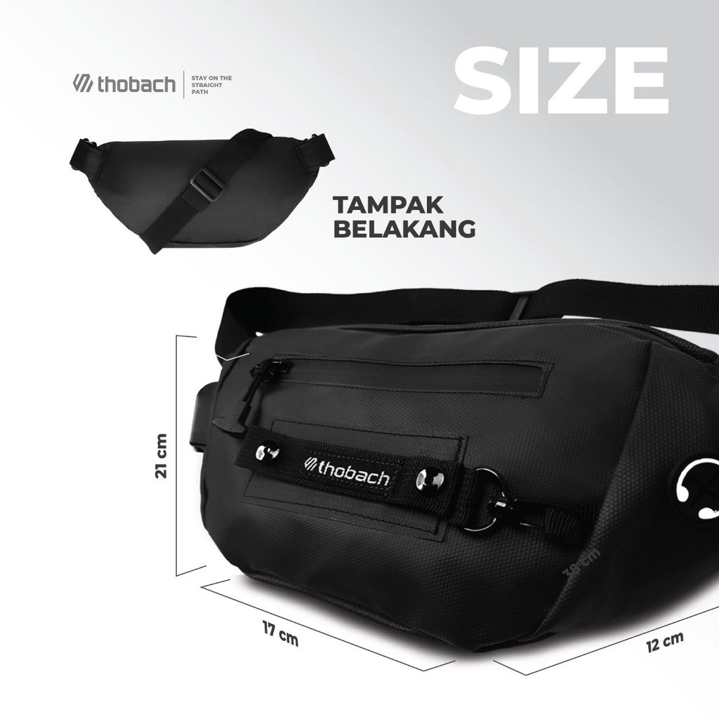 TAS SELEMPANG TAS BAHU WAISTBAG TAS PINGGANG ANTI AIR(WATERPROOF) REGGIO THOBACH ORIGINAL