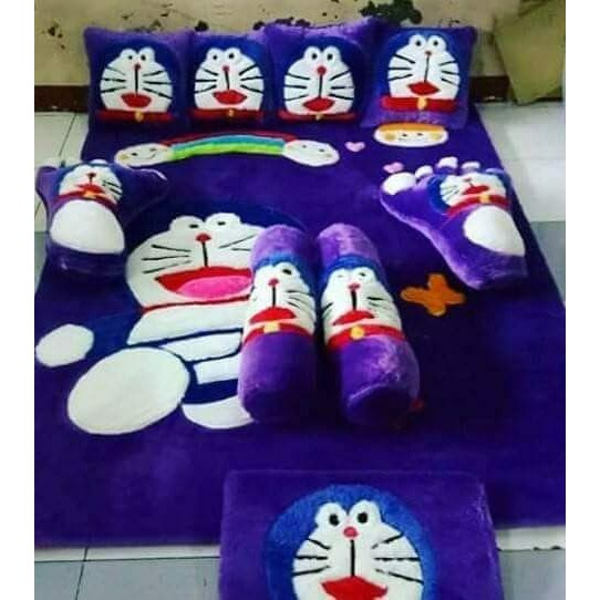 Karpet Bulu Karakter Doraemon Fullset
