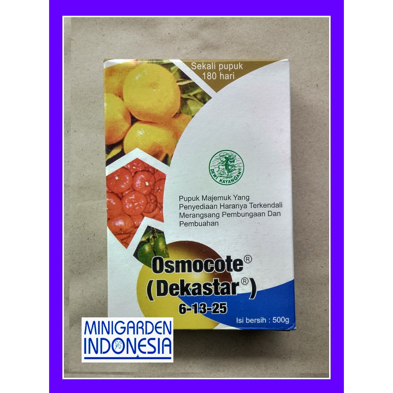 OSMOCOTE 500 gram Dekastar 6-13-25 pupuk tanaman hias bunga buah bonsai NPK import