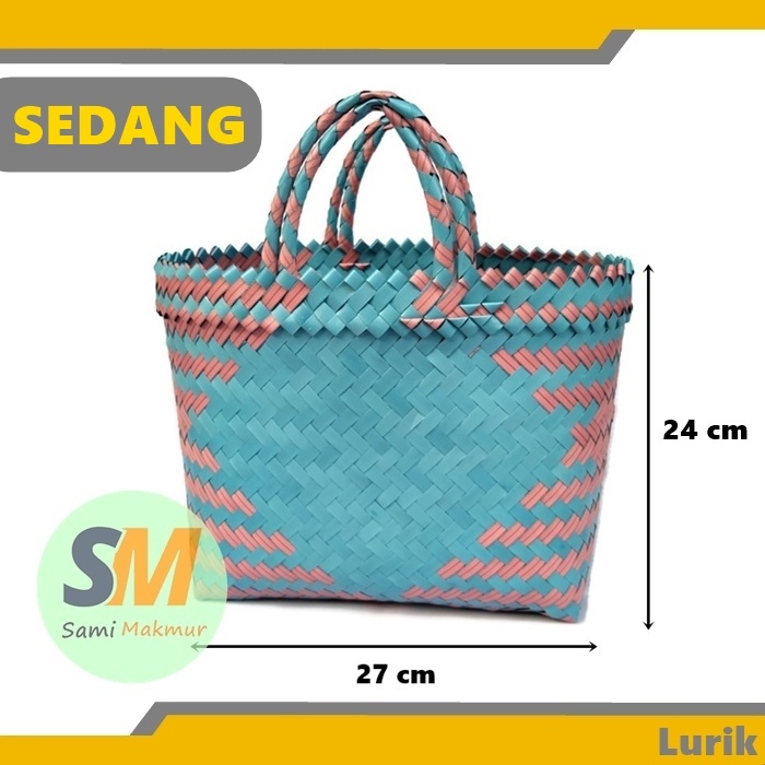 Tas Anyam Plastik LURIK SEDANG / Tanggung