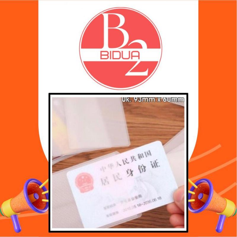 

Sampul Cover Doff Kartu ATM SIM KTP Plastik Pelindung Anti Gores