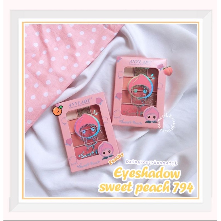 PROMO!!!EYESHADOW PALETTE SWEET PEACH ANYLADY NO.794