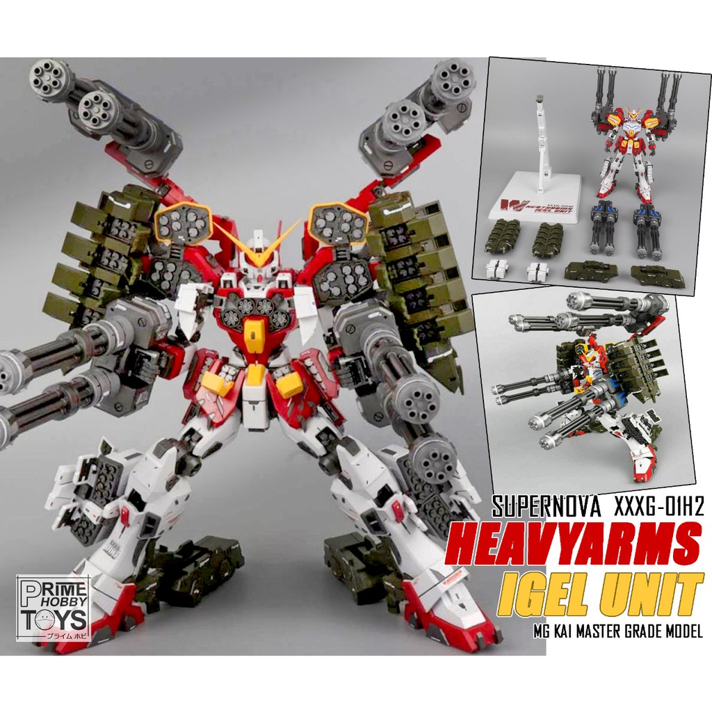 MG 1/100 Heavy Arms Gundam Heavyarms Igel Unit Model Kit Supernova
