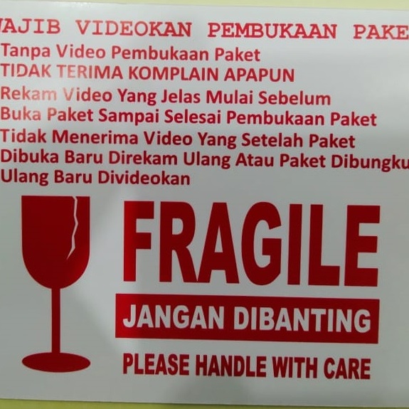 

PEREKAT-PENGIKAT- STIKER VIDEO UNBOXING FRAGILE PECAH BELAH -PENGIKAT-PEREKAT.