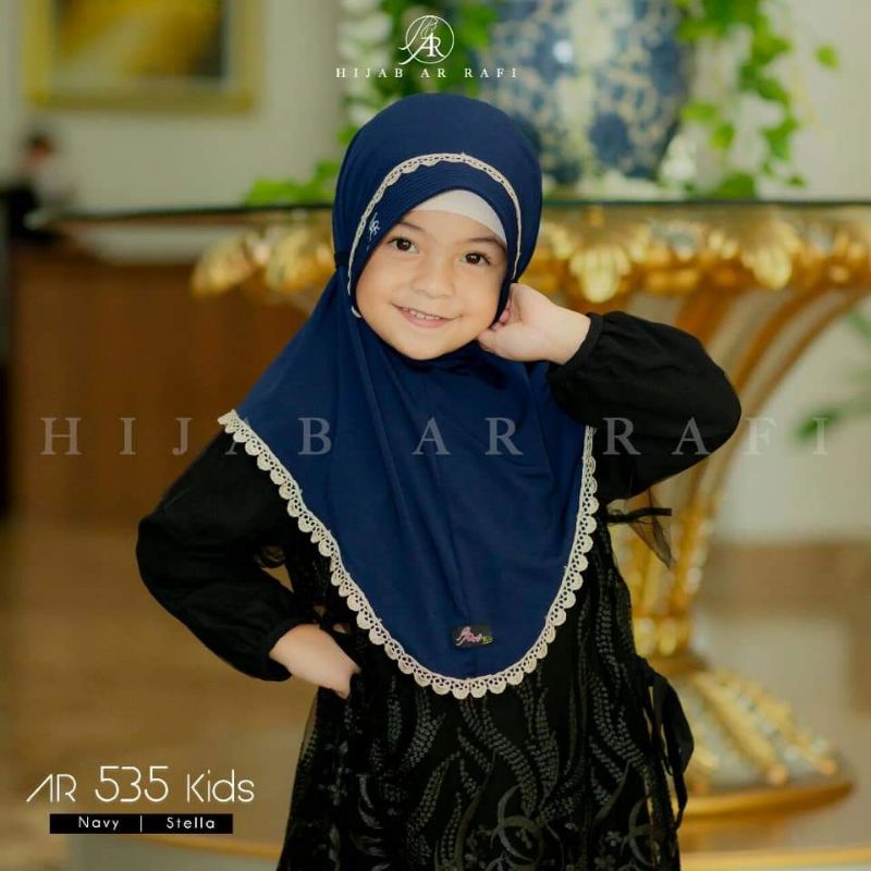 Arrafi Jilbab Hijab Kerudung Anak Terbaru AR 535 Kids Jilbab Anak Original by Ar Rafi